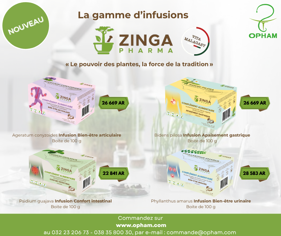 GAMME D'INFUSIONS - ZINGA PHARMA